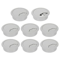 8 Pack 50mm (1.97 Inch) Desk Grommet, Plastic Cable Hole Cover, Wire Cord Cable Organizer, Gray