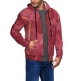 thumbnail image 3 of Zip Up Hoodies for Men - Abstract White Red Gold Marble Texture Long Sleeve Comfrt Men'S Fashion Hoodies & Sweatshirts, Jackets for Men Hoodies Pullover Clothing Clothes with Pouch, 3 of 5