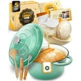 thumbnail image 1 of Horno holandés CRUSTLOVE para hornear pan de hierro fundido esmaltado de 5 litros, 1 of 7
