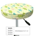 thumbnail image 4 of Susaid Armadillo Floral Print Elastic Bar Stool Cover Personalized Washable Stool Cover for Barbershop Home Bar Kitchen-14 inch, 4 of 7