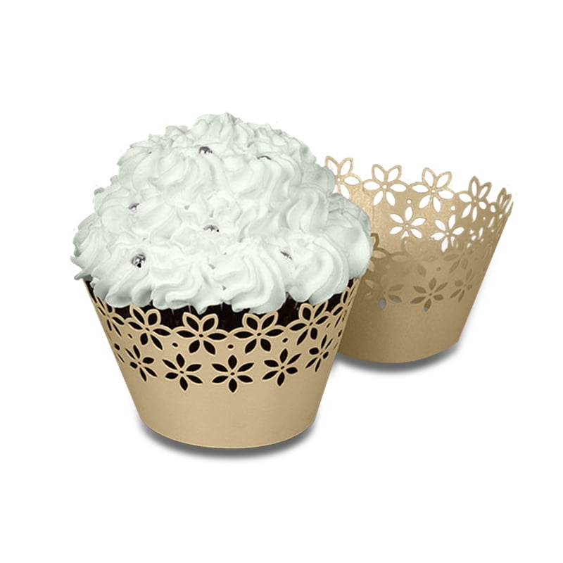 Floral Cupcake Wrappers 2 X 2 Quantity 50 Diameter 2" by Paper