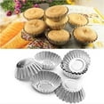 thumbnail image 3 of Toystoory Paquete de 10 moldes antiadherentes para cupcakes, pasteles planos, tartas de queso, moldes para hornear, muffins, galletas, huevos, Herramientas y accesorios para hornear, 3 of 6
