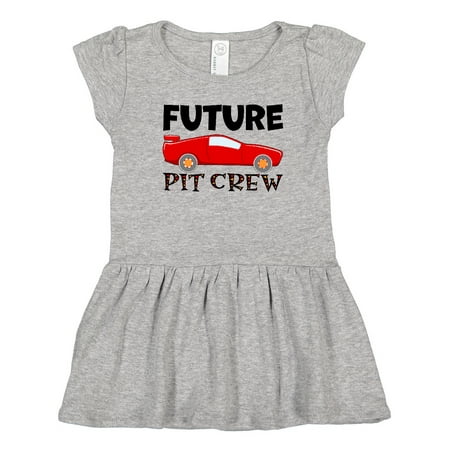 

Inktastic Future Pit Crew Red Race Car Gift Toddler Girl Dress