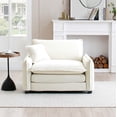 thumbnail image 3 of Modern Sofas Comfortable Single Deep Seat Sofa With One Pillow, Suitable for Living Room and Bedroom, Club Multiple Occasions,Beige Corduroy,Rustic Sofas, 3 of 14