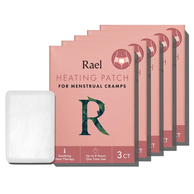Parches térmicos Rael Herbal para calambres, terapia térmica, 15 unidades