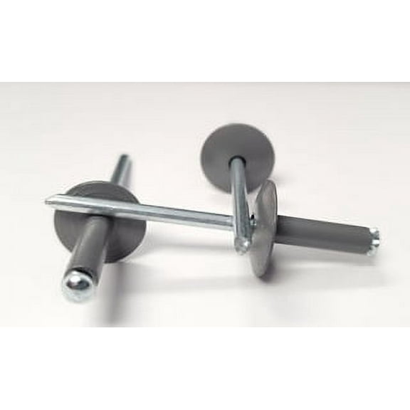 Gray 3/16" Rivet Large Head Exploding Banana Peel Aluminum Pop Rivets 25 pack