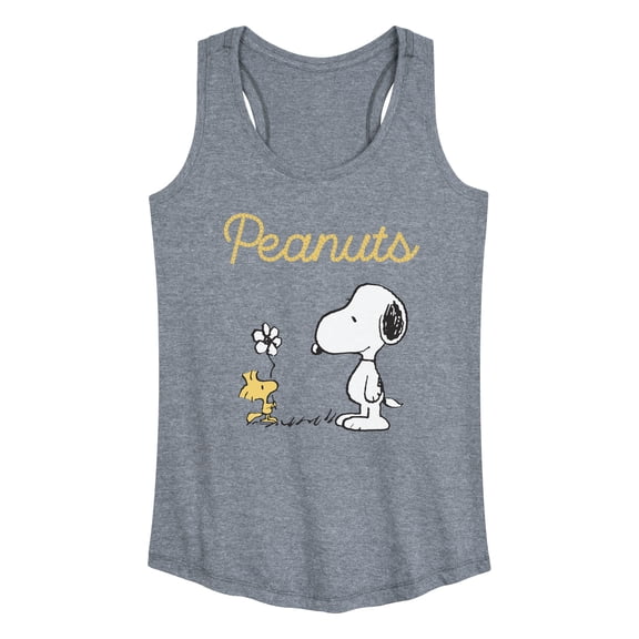 Peanuts - Flower - Women's Racerback Graphic Tank