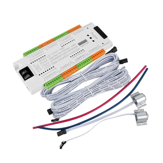 Stair Light Controller Kit Stairway Lighting 32 Channels For Stairs Flexible Strip Automatic DC 12V 24V LED Motion Sensor