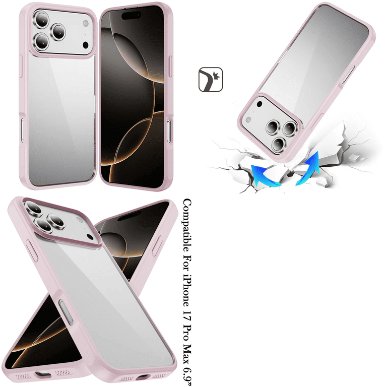 For iPhone 17 Pro Max HQ Transparent Thick 2.0mm Hybrid Case