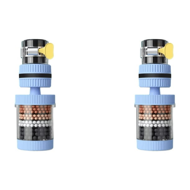 Filtro 6 Capas Universal 360 Rotación Purificador Grifo para () Azul