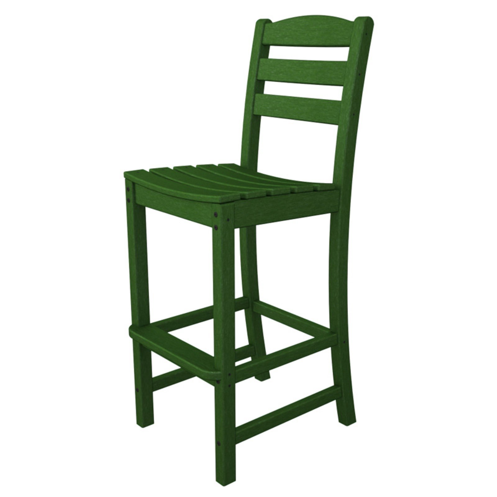 Polywood La Casa Cafe Outdoor Bar Chair in Green - image 1 of 4