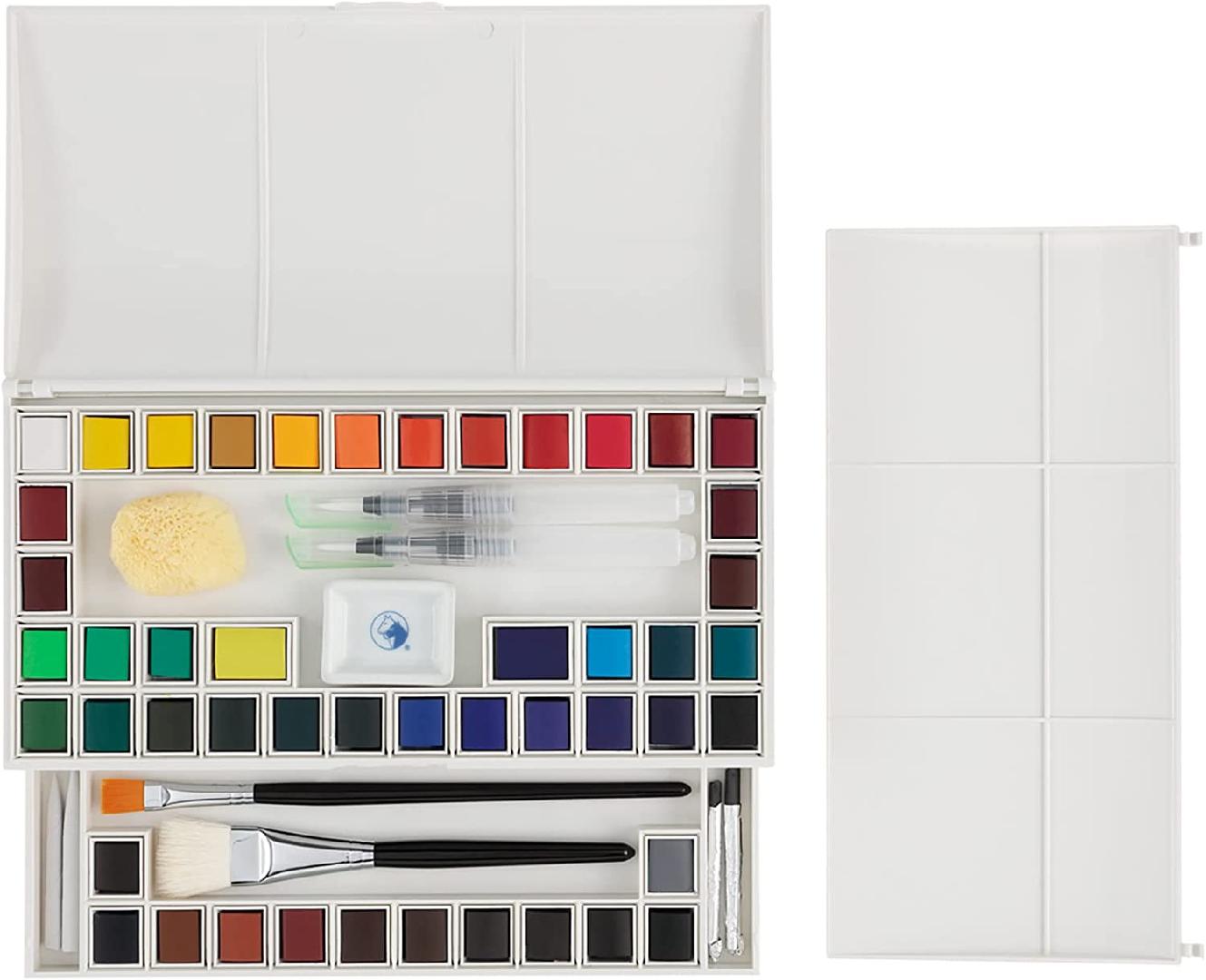 Artist Watercolor Paint Set Professional Plein Aire Kit High Pigment