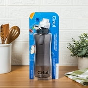 Cirkul 32oz Gray Plastic Bottle with Black Lid and Flavor Cartridge (GoSip Berry Blue Punch)