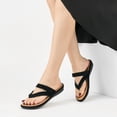 thumbnail image 6 of Ecetana Women's Flats Sandals Walking Thong Sandals Summer Beach Flip Flops with Adjustable Strap, 6 of 8