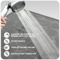thumbnail image 5 of PABUBE Non Slip Bathroom Rugs, Ultra Thin Bath Mats for Bathroom Floor Fit Under Door, Super Absorbent Bath Rug with Rubber Backing, Non Shedding, Washable Bathroom Mat Shower Mat 20"x47", Gray, 5 of 8