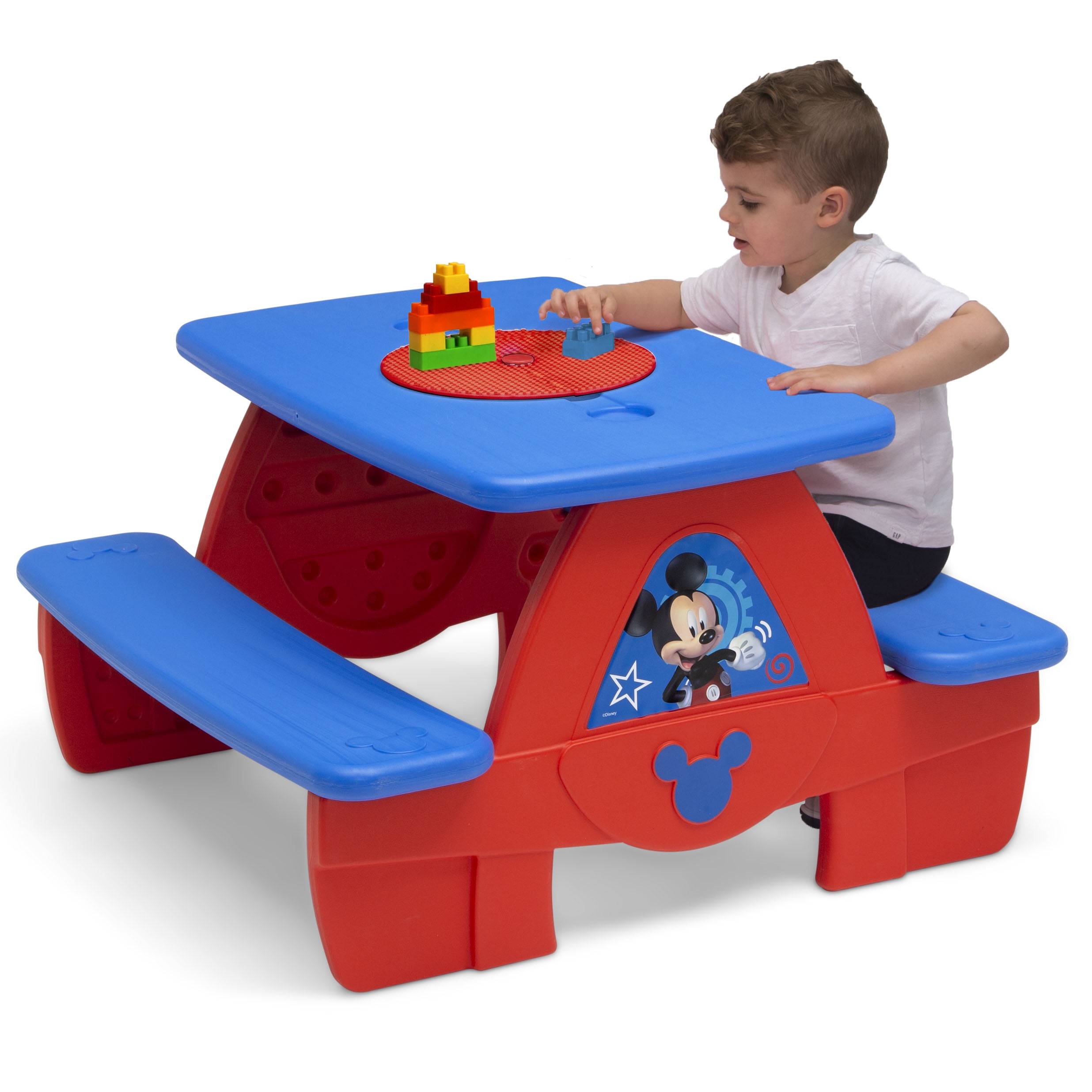 Paw Patrol 4 Seat Activity Picnic Table with Lego