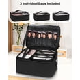 thumbnail image 3 of Bolsa de maquillaje Relavel Large Professional con correa para el hombro, 3 of 8