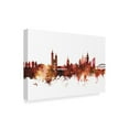 thumbnail image 2 of Trademark Fine Art 'Krakow Poland Skyline Red' Canvas Art by Michael Tompsett, 2 of 4