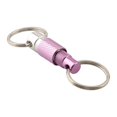 thumbnail image 2 of Porte-clés Portable avec Anneau en Métal Détachable pour Rotation à 360° Boucle Double Anneau Violet, 2 of 9
