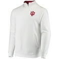 thumbnail image 2 of Men's Colosseum White Indiana Hoosiers Tortugas Logo Quarter-Zip Jacket, 2 of 4