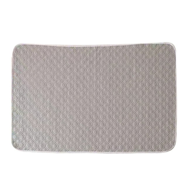 Grey Waterproof Washable Bed Pad With Cotton Material And Absorbent Layer For Incontinence Protection And Home Care 59X39.37X0.2In 0.88Lb
