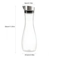 thumbnail image 2 of Botella de Jugo Transparente de acrílico 1.2L Botellas de Agua de Vidrio Botella de Jugo Transparente Jarra de Agua Jarra de Jugo con Tapa LYUMO familiar, 2 of 6