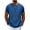 Navy, variant on UVEASISHA Cotton Linen Henley Shirts for Men 3 Button Collarless Short Sleeve T-Shirts Summer Casual Loose Beach Shirt Fashion Vacation Tshirt Navy XL