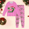 thumbnail image 2 of 67 shirt Festive Holiday Print Long Sleeve Pajama For K'ids B'oys Cozy Loungewear Soft Two Piece Outfit Family Matching Sleepwear, 2 of 3