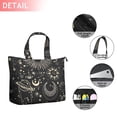 thumbnail image 2 of Black Gothic Sun Planet Pattern Travel Tote Bags for Women Carry On,Large Weekender Bags for Women Travel,Multi Functional Duffle Bag for Work,Shopping,Sports, 2 of 5