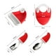 thumbnail image 2 of 5PCS/6PCS Chirstmas Hat Toddler Plates Set Drop-resistance Toddlers Dinnerware for Boys Girls, 2 of 5
