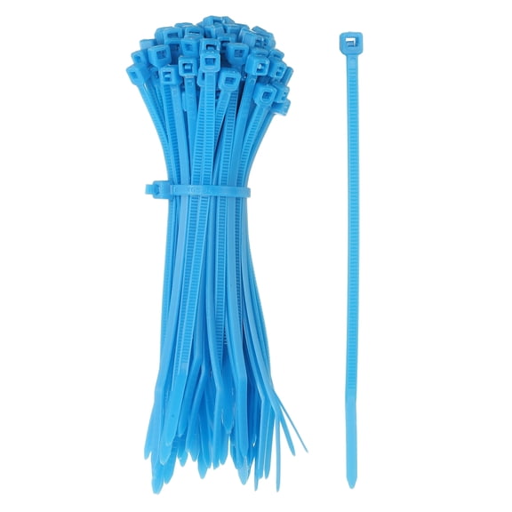 Zip Ties Plastic Cable Ties, Self-Locking Wire Zip Tie 4 Inch - (1000 Pack, Blue)