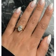 thumbnail image 2 of vylahjewellery 1 CT Oval Cut Solitaire Diamond Ring 14K Rose Gold Moissanite Anniversary Ring for Her, 2 of 5