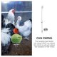 thumbnail image 3 of Comederos para pájaros para exteriores, bandeja colgante para alimentar pollos, cadena de acero inoxidable, brocheta para verduras y mascotas., 3 of 6