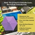 thumbnail image 2 of Bibana Replacement Canopy for 7.5ft Patio Umbrella, Market Umbrella Top with 6 Ribs, Outdoor Umbrella Cover (Purple), 2 of 6
