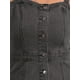 thumbnail image 5 of Vestidos de mezclilla para mujer INSPIRE CHIC, con botones, sin mangas, escote corazón, midi, color gris, talla L, 5 of 6