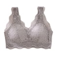 thumbnail image 5 of Bras for Women,Everyday Comfort Wireless Bra Lightly Lined for Support and Soft Wear,Sports Bras for Women,Grey,L, 5 of 6