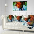 thumbnail image 3 of Designart Abstract Stained Glass Design - Abstract Throw Pillow - 12x20, 3 of 5