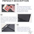 thumbnail image 2 of GHSDFBB Stamp Album Binder Stamp Protect Sleeve Album 10 Black PVC Inside Pages Stamp Pages, for Stamp Pages Collectors-2 Line, 2 of 7