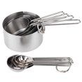 thumbnail image 1 of Spptty 8Pcs/Set Stainless Steel Measuring Cup Spoon with Scales Kitchen Cooking Baking Supplies, Measuring Cup, Baking Measuring Cup, 1 of 8