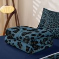 thumbnail image 5 of Erosebridal Vintage Leopard Print Zipper Full Size Comforter Sets with Fitted Sheet and 2 Pillowcases for Girls, Fashion Animal Spot Zipper Bedding Set, Navy Reversible, 4 Pieces, 5 of 7