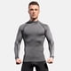 thumbnail image 1 of Camiseta deportiva de manga larga con cuello alto para hombre, para correr, deportes profesionales, otoño e invierno, elástica, de secado rápido, sudadera con cuello 1058, 1 of 6