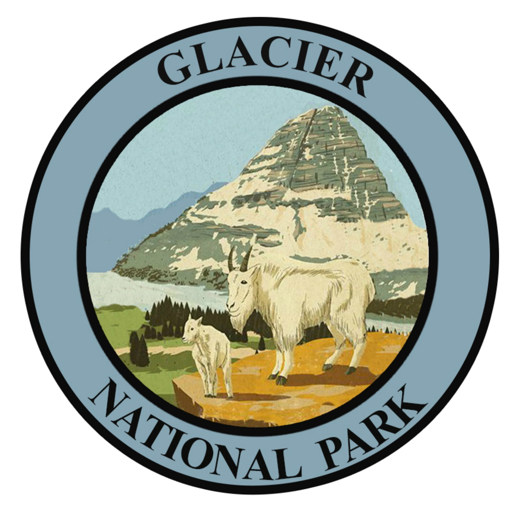 Glacier National Park Decorative Car Truck Decal Window Sticker Vinyl