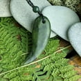thumbnail image 6 of 81stgeneration Women's Men's Nephrite Jade Maori Drop Tiger's Claw Tooth Tribal Pendant Necklace, 6 of 6