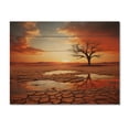 thumbnail image 3 of Designart "Scenic horizon Desert Mirage III" Landscapes Print on Natural Pine Wood, 3 of 5