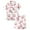 003-Pink, variant on Pink Puff 2 Piece Outfits for Girls Bow Printed Pajama Set Silk Lapel Button Down Short Sets Cute Preppy Clothing Sets 2-13Y (Toddlers, 009-Pink, 4-5 Years)