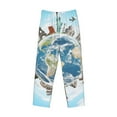 thumbnail image 4 of Balery Men'S World Travel Pants,Sleepwear Pants,Pajama Pants,Pj Bottoms Drawstring And Pockets-Medium, 4 of 9