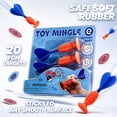 thumbnail image 3 of ToyMingle Suction Cup Sticky Darts Game Set, 3 Soft Rubber Darts with 4 Reusable Emoji Targets, Office Stress Relief, 3 of 6