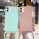 thumbnail image 2 of Funda de teléfono con collar de silicona líquida para iPhone 14 13 12 Pro 11 Pro XS MAX X XR 6 7 8 Plus SE, funda con cordón cruzado Tan Jianjun unisex, 2 of 2