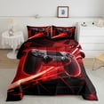 thumbnail image 2 of Castle Fairy Kids Boys Gamer Gamepads Twin Comforter Sets,Abstract Geometric Bedding Set, 2 of 8