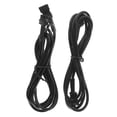 thumbnail image 1 of FESTFENDS 2Pcs Black PVC Extension Cable for LED Light Strips Compatible with 4 Pin Neon Light Wiring, 1 of 8
